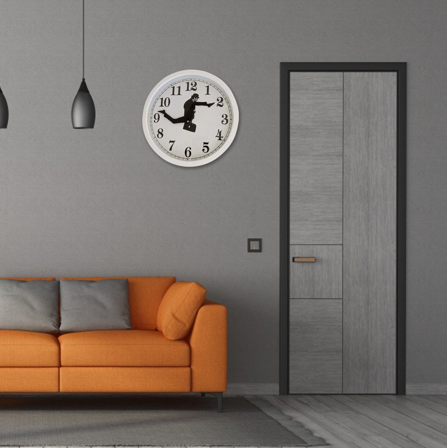 Silly Walk Wall Clock