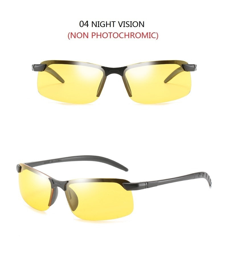 New Fashion Men's Photochromic Sunglasses With Polarized Lens