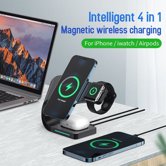 4 IN 1  MAGNETIC WIRELESS CHARGING STAND